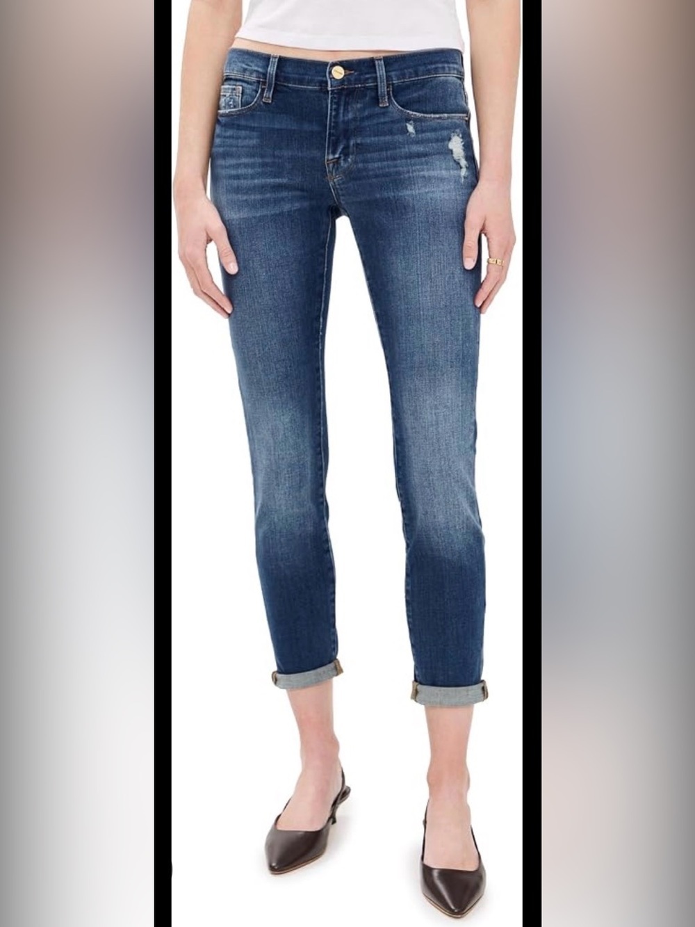 Frame Le Garçon Straight Ankle Jeans
Size 33